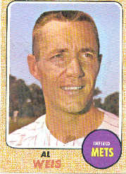 1968 Topps Baseball Cards      313     Al Weis